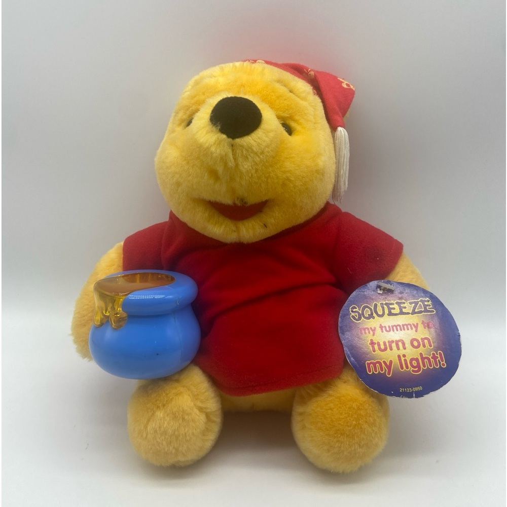 Winnie the Pooh Vintage 1998 Plush Teddy Bear Honey Pot Stuffed Animal